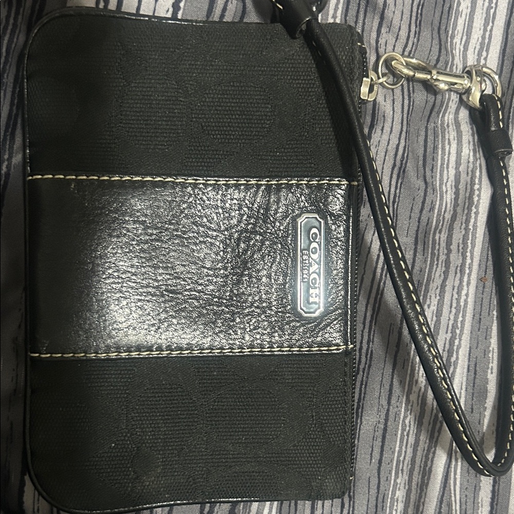 Coach Black  Wristlet